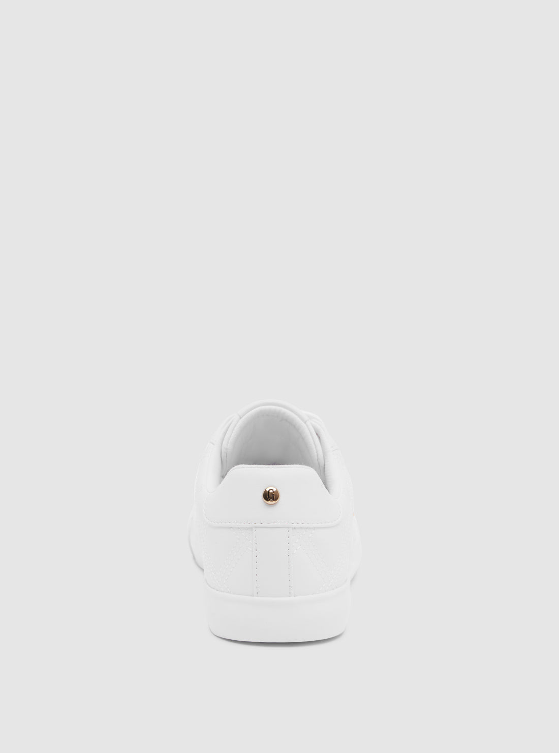 GUESS White Garda Low-Top Sneakers GARDA Back View