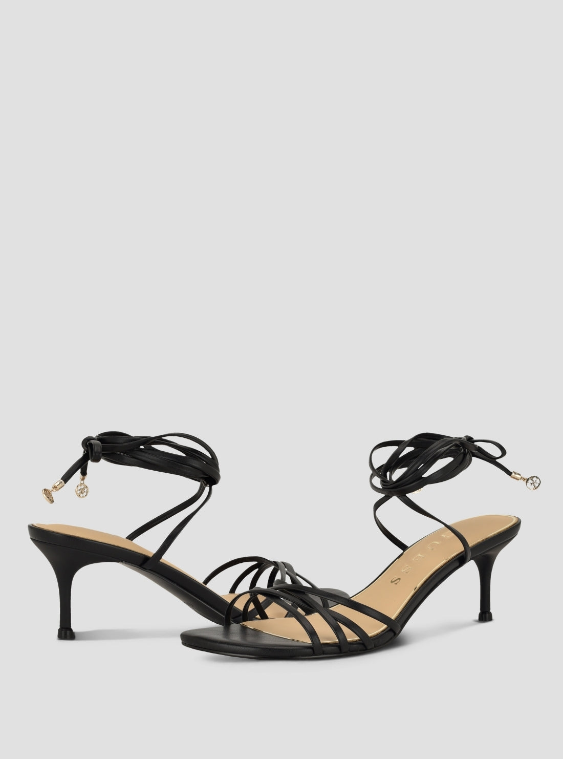 GUESS Footwear Black Garsie Heels GARSIE Front Side View
