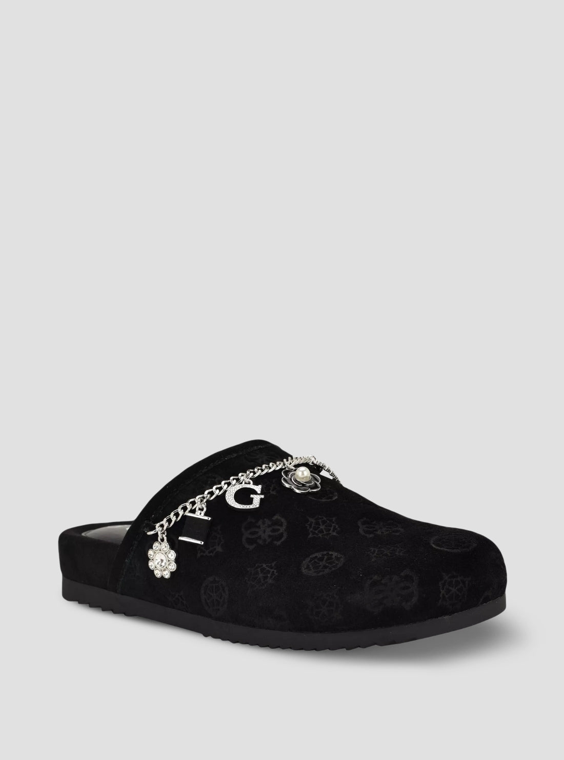 Black Gavyn Casual Slides | GUESS