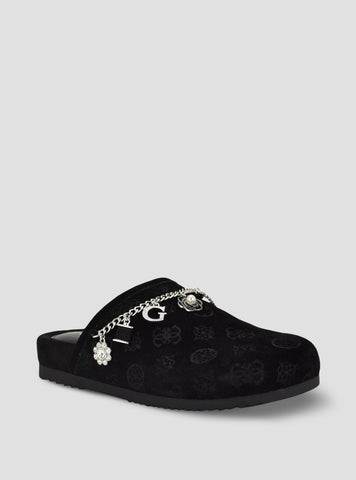 GUESS Womens Black Gavyn Casual Slides GAVYN Front Side View