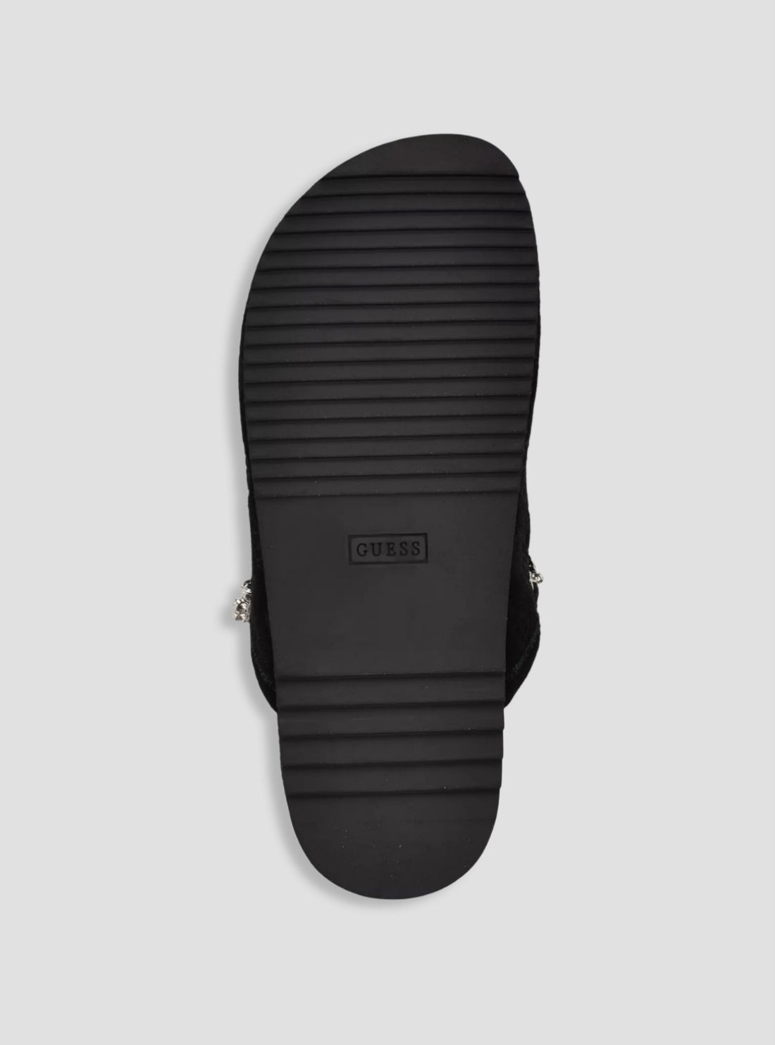 GUESS Womens Black Gavyn Casual Slides GAVYN Bottom View