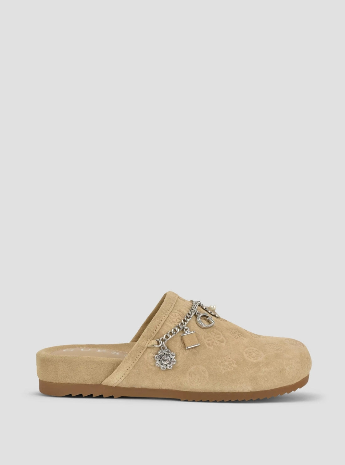 GUESS Womens Light Natural Gavyn Casual Slides GAVYN Side View