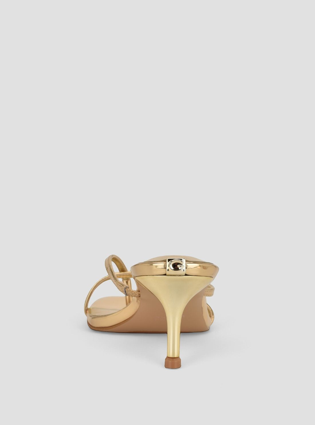 GUESS Footwear Gold Gazey Heels GAZEY back View