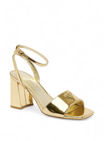 Gold Gelyae Block Heel