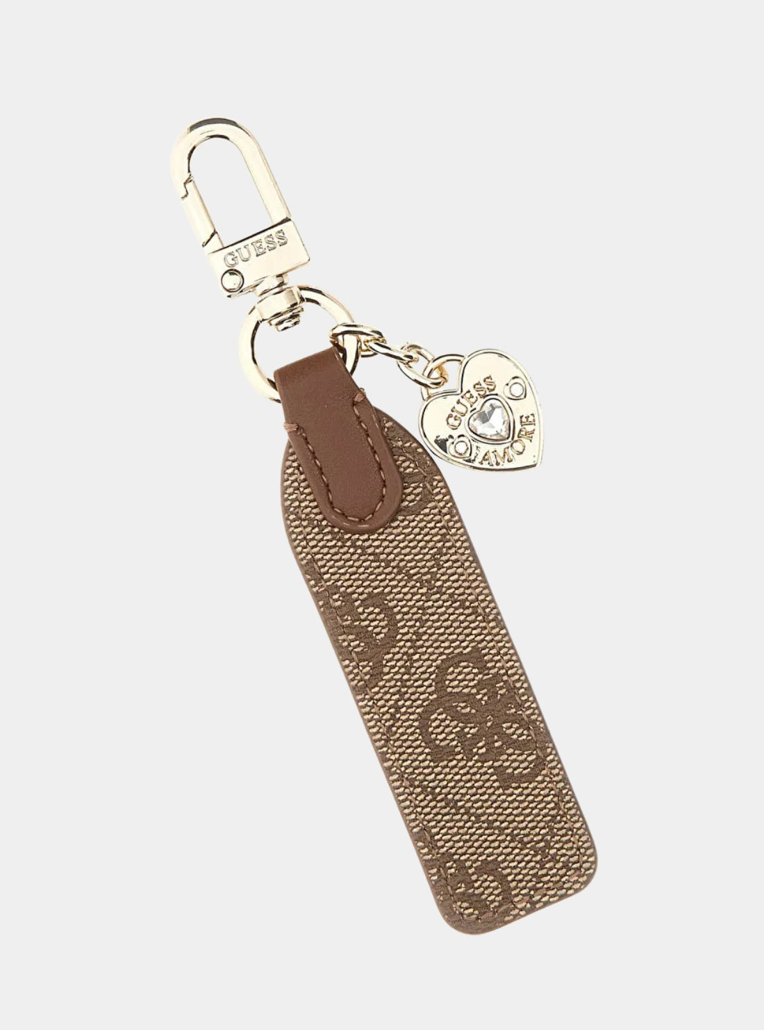 GUESS Accessories Brown Logo Passport Case Keyring Gift Set GFBOXWP5402 Front View