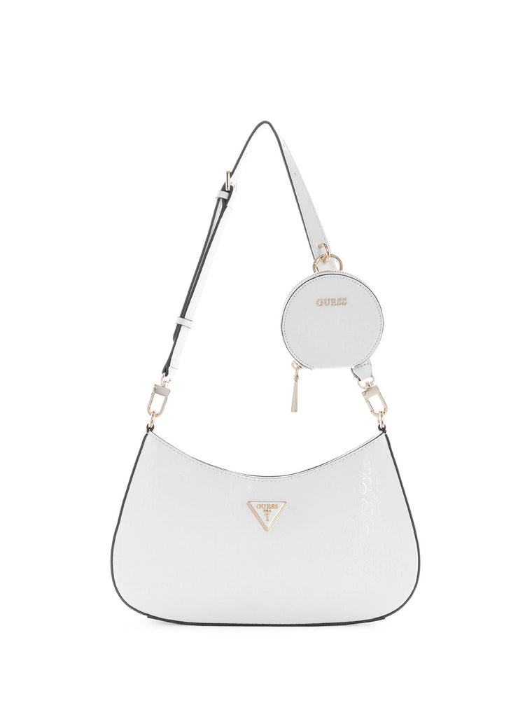 White Alexie Shoulder Bag GUESS