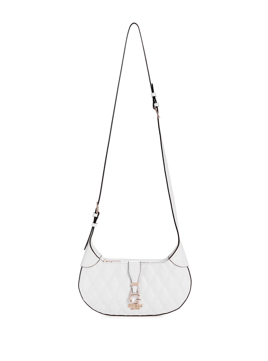 White Adi Convertible Crossbody Bag | GUESS Women's Handbags | long view
