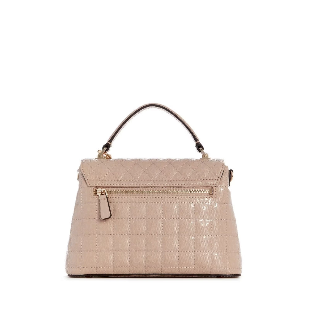 Brown Yarmilla Top Handle Flap Bag