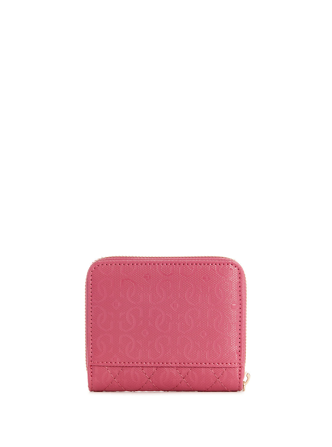 GUESS Pink Logo Yarmilla Small Zip Wallet back view