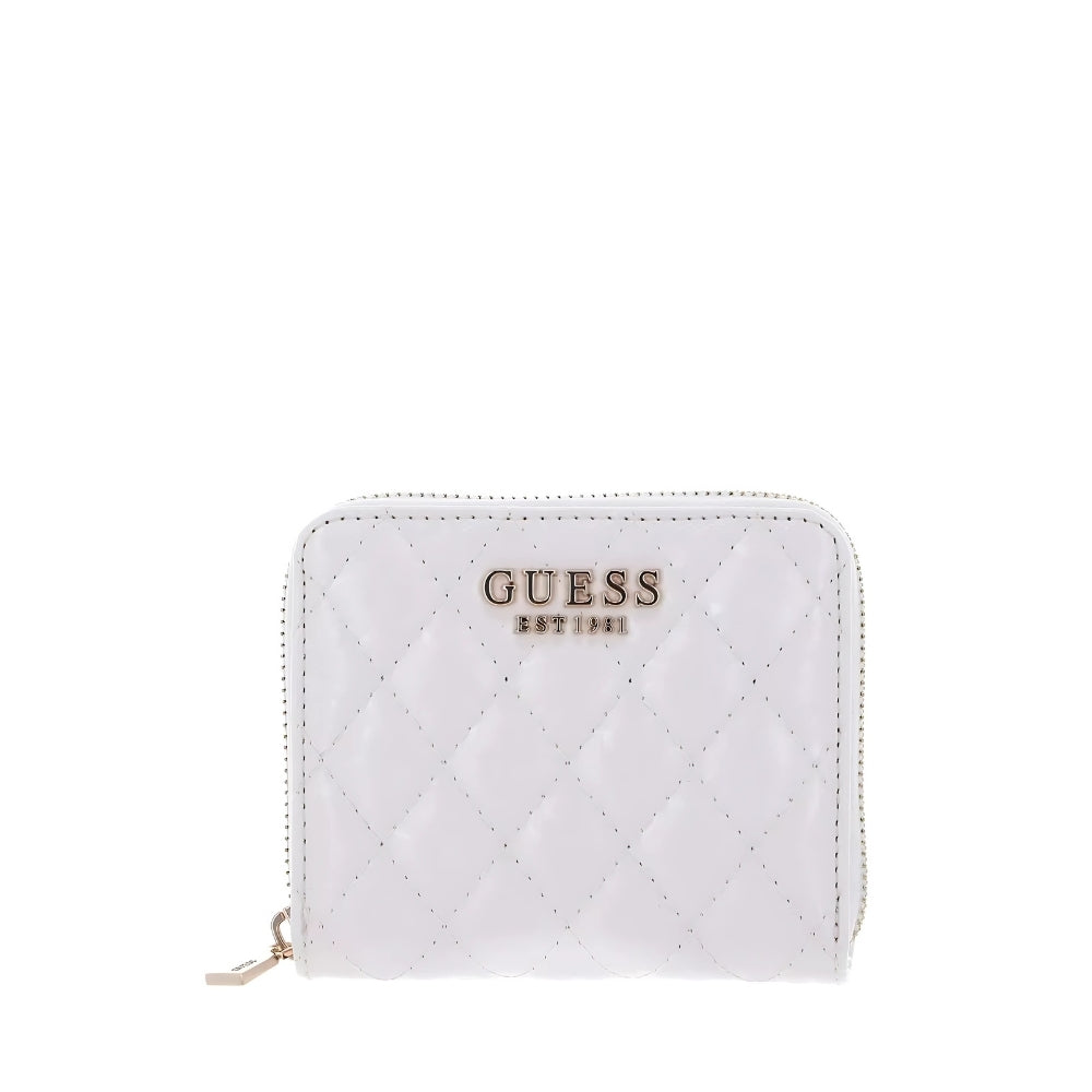 White Yarmilla Small Zip Around Wallet