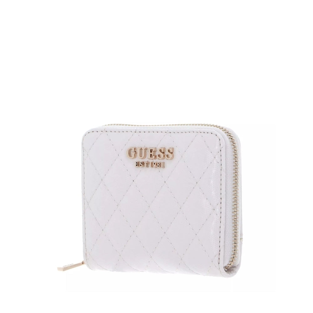 White Yarmilla Small Zip Around Wallet