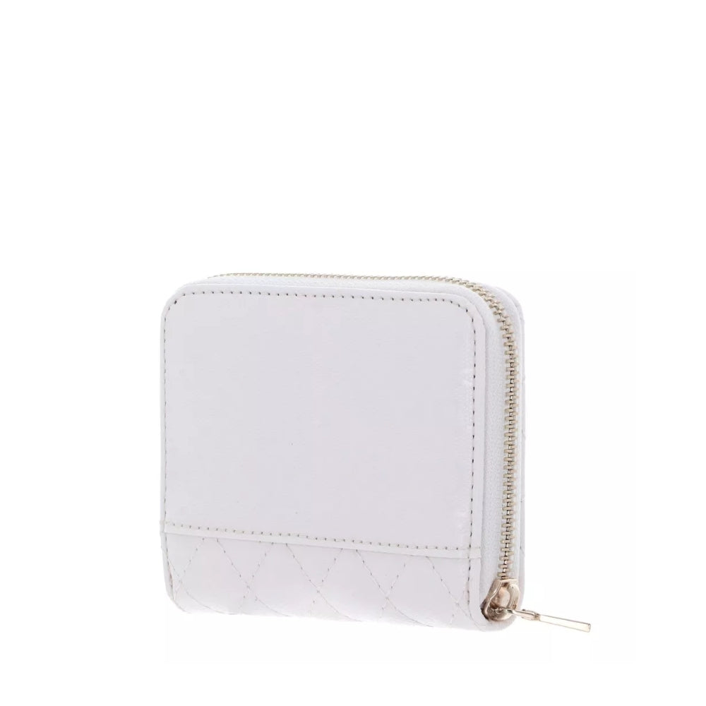 White Yarmilla Small Zip Around Wallet