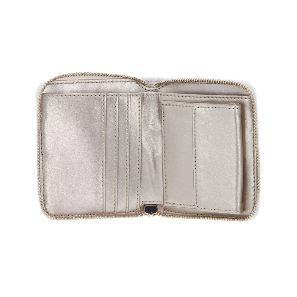 White Yarmilla Small Zip Around Wallet