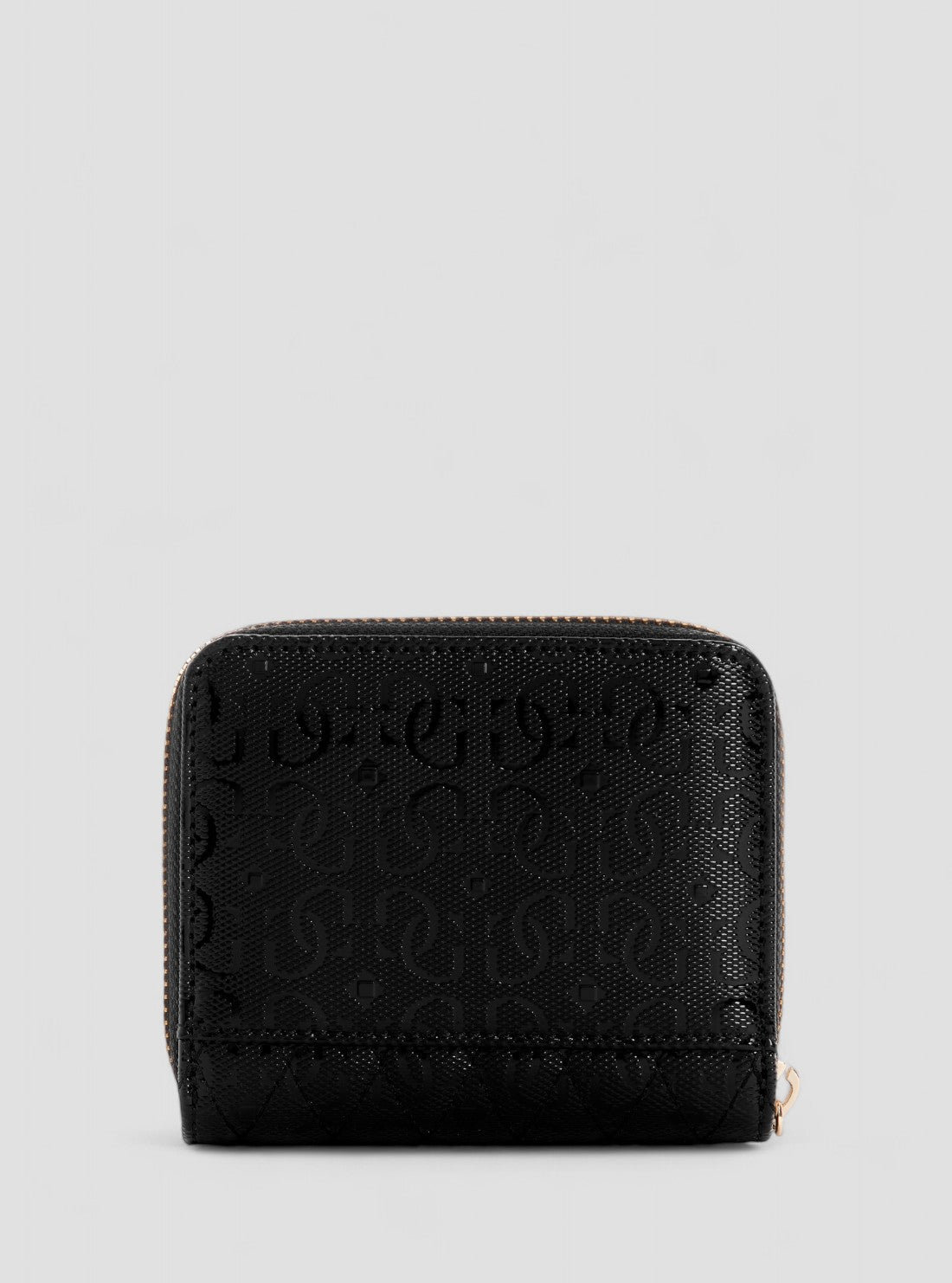 GUESS Accessories Black Logo Betula Small Zip Around Wallet GG9626137 Back View