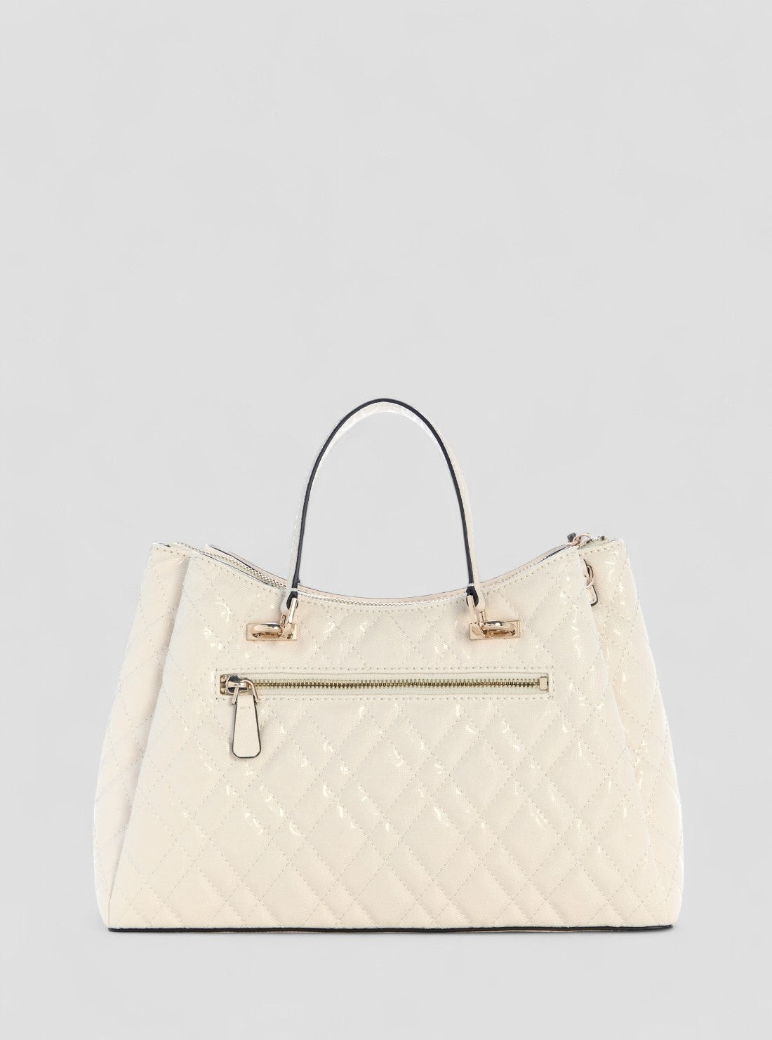 GUESS Womens White Isemay Girlfriend Shoulder Satchel Bag GG962806 Back View