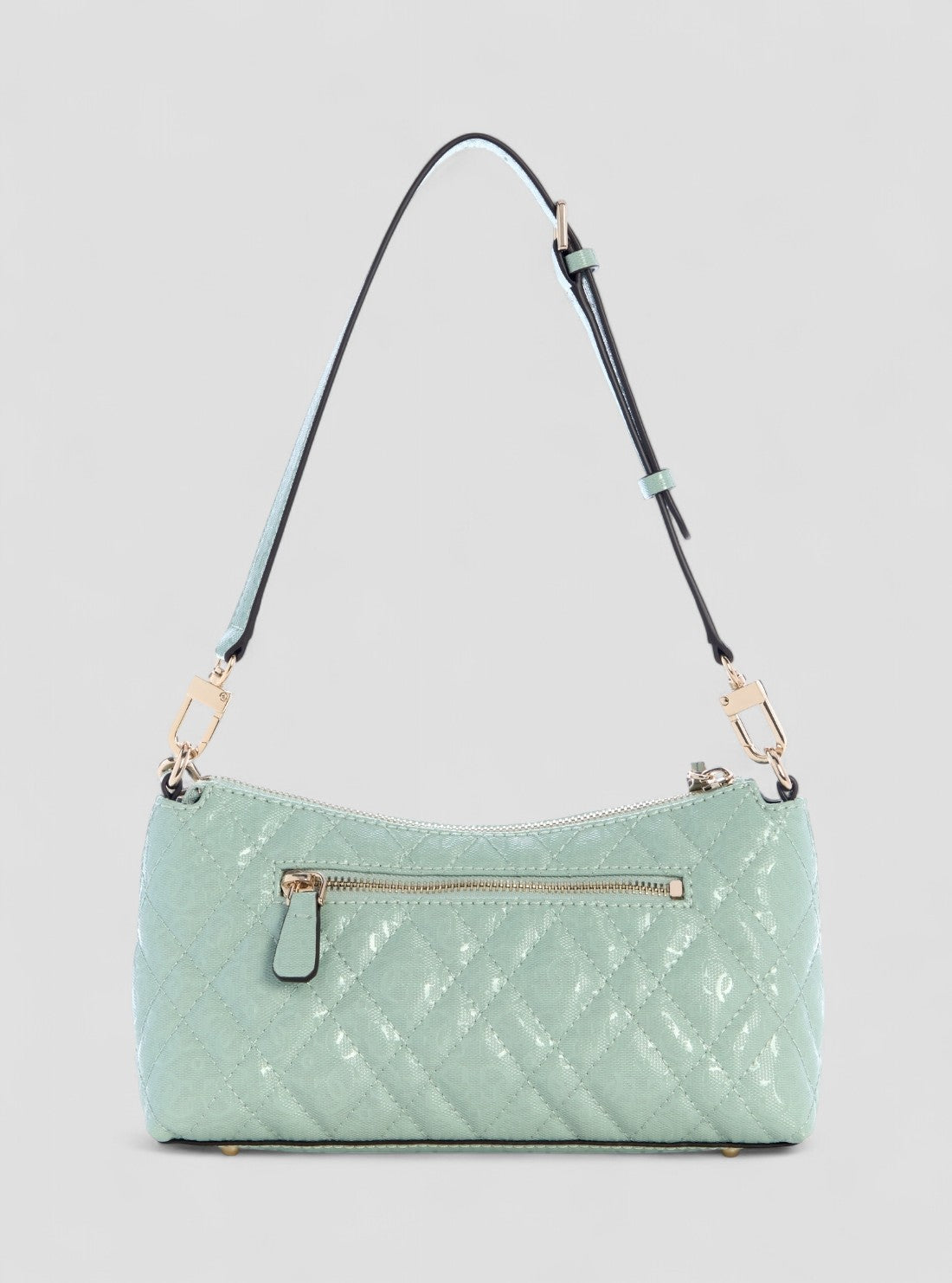 GUESS Womens Green Logo Isemay Shoulder Bag GG962818 Back View