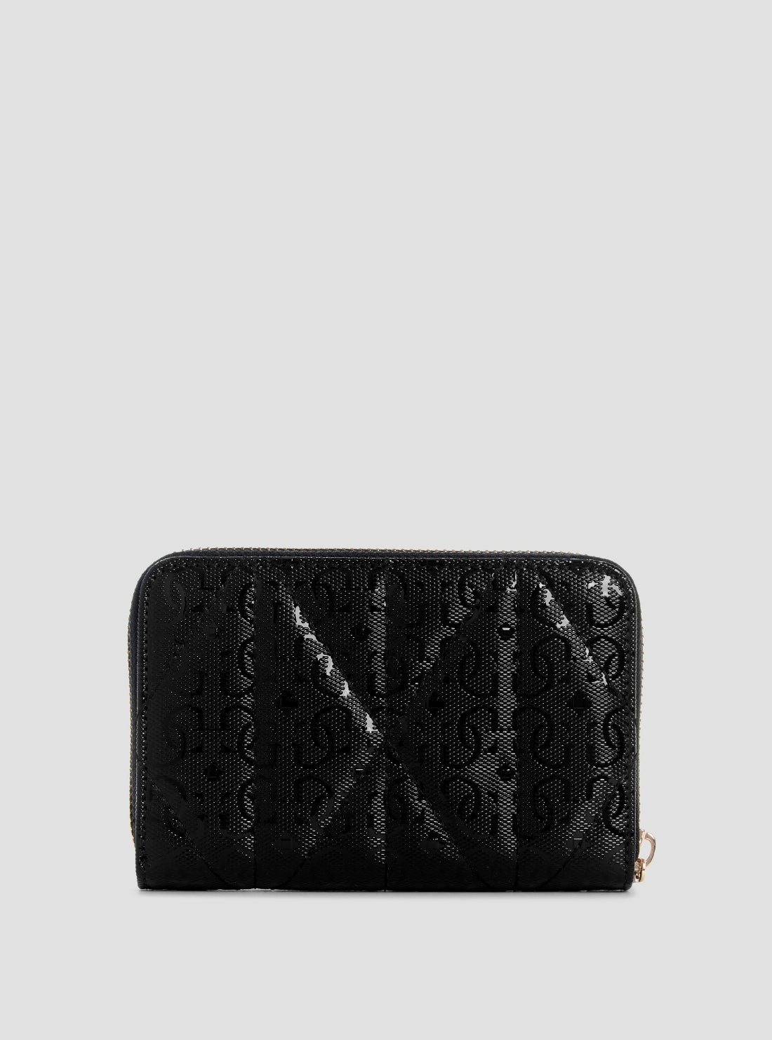 GUESS Womens Black Aldina Medium Zip Around Wallet GG9663140 Back View