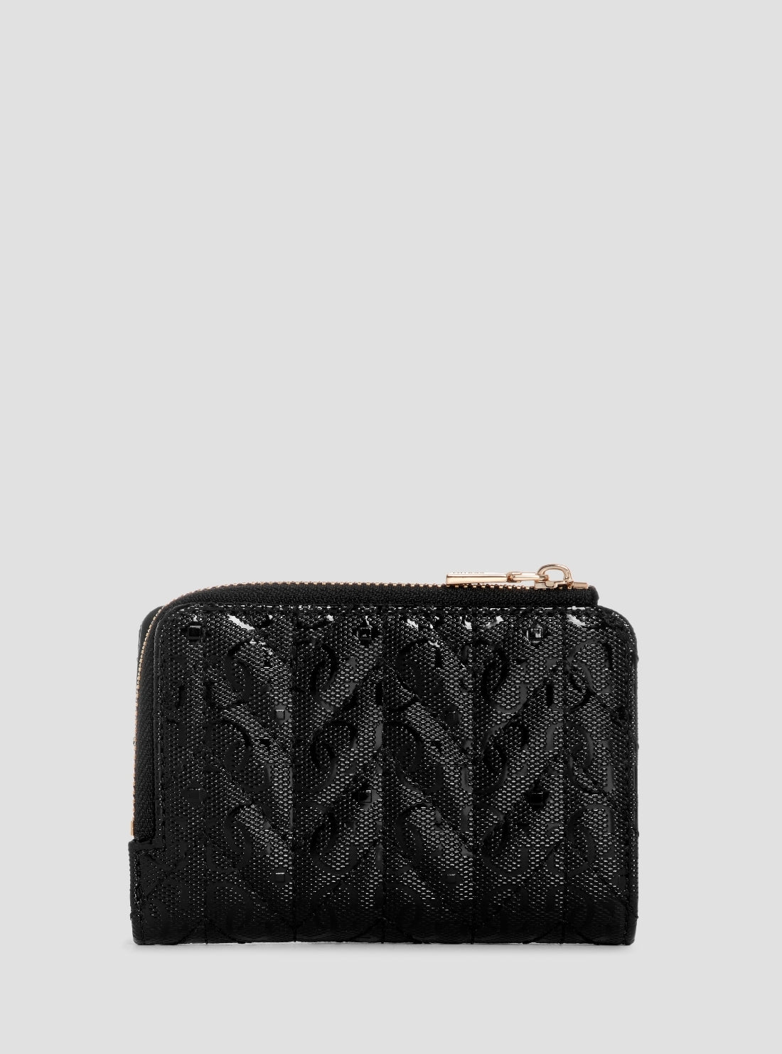 GUESS Womens Black Stacey Zip Around Card Case GG9741156 Back View