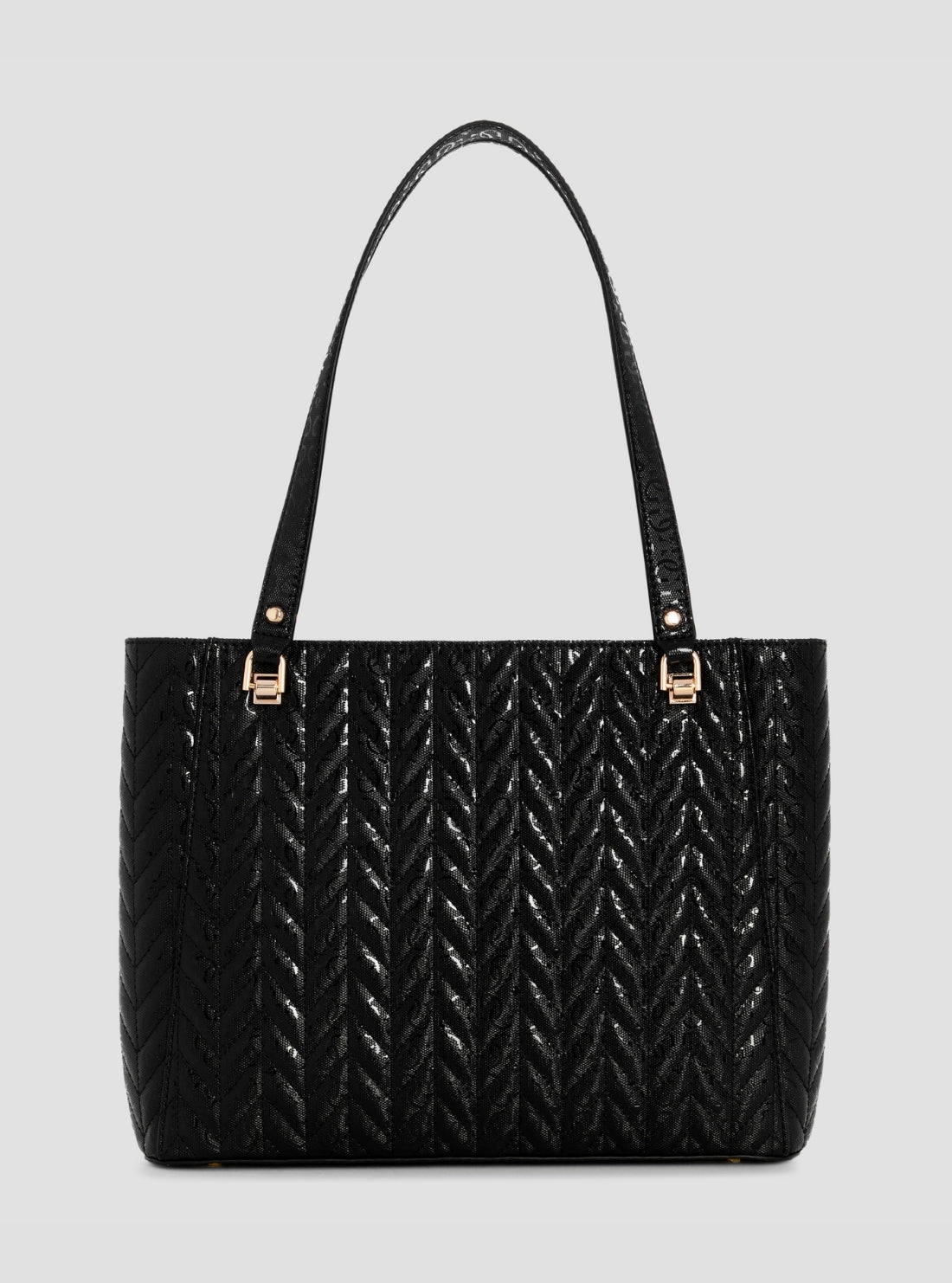 GUESS Womens Black Stacey Noel Tote Bag GG974125 Back View