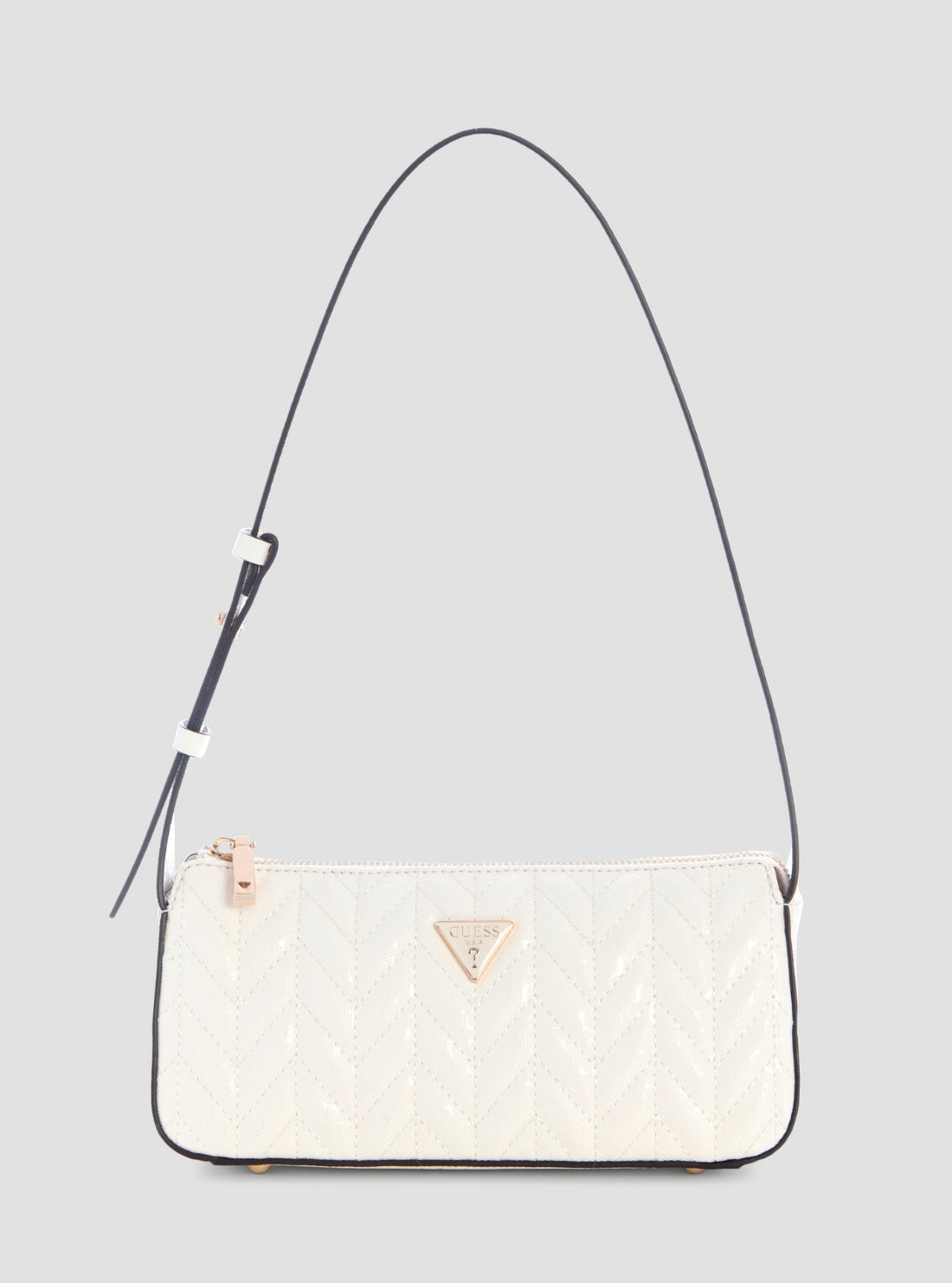 White Stacey Mini Shoulder Bag | GUESS