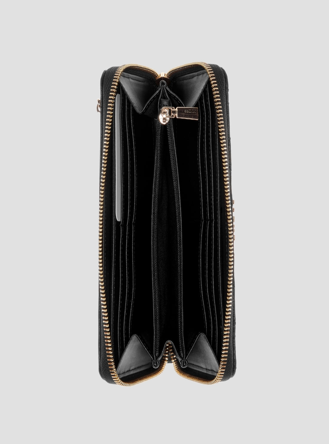 GUESS Womens Black Libby Large Zip Around Wallet GG9912146 Inside View