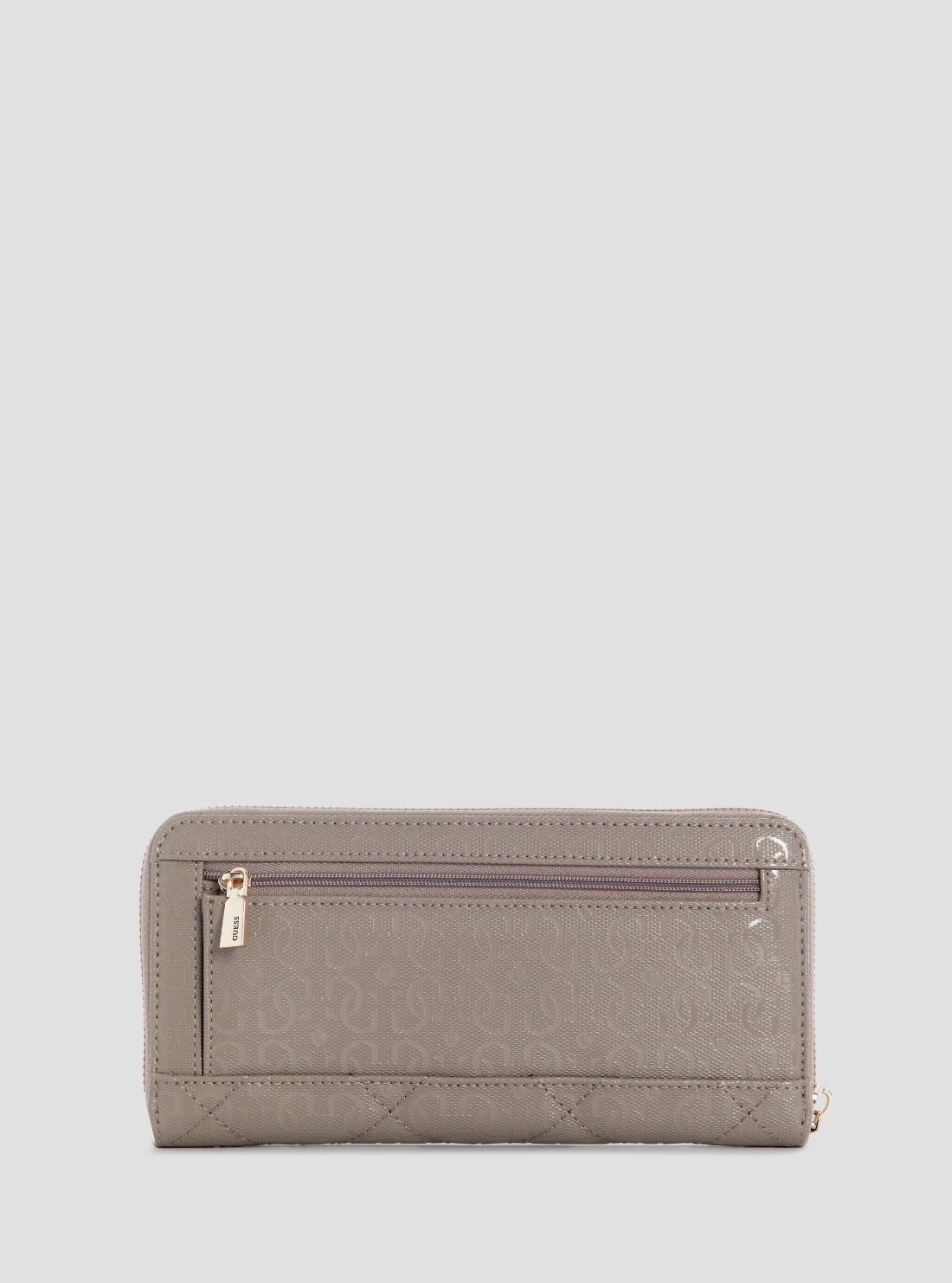 GUESS Womens Dark Taupe Libby Large Zip Around Wallet GG9912146 Back View