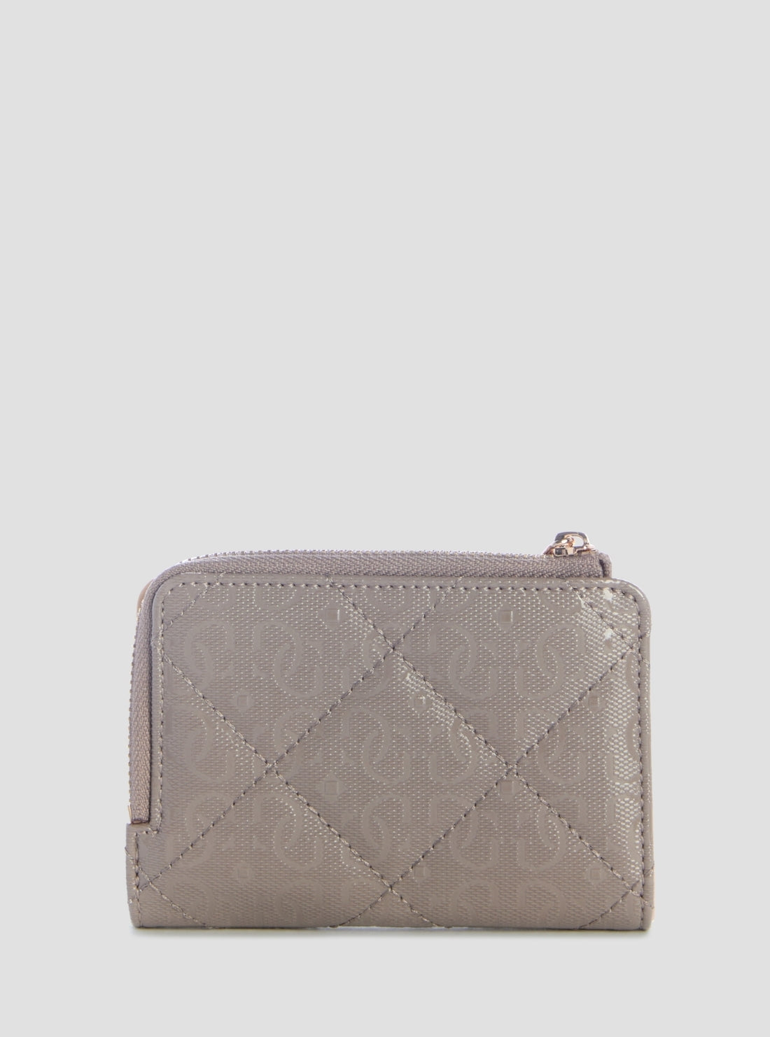 GUESS Womens Dark Taupe Libby Zip Around Card Case GG9912156 Back View