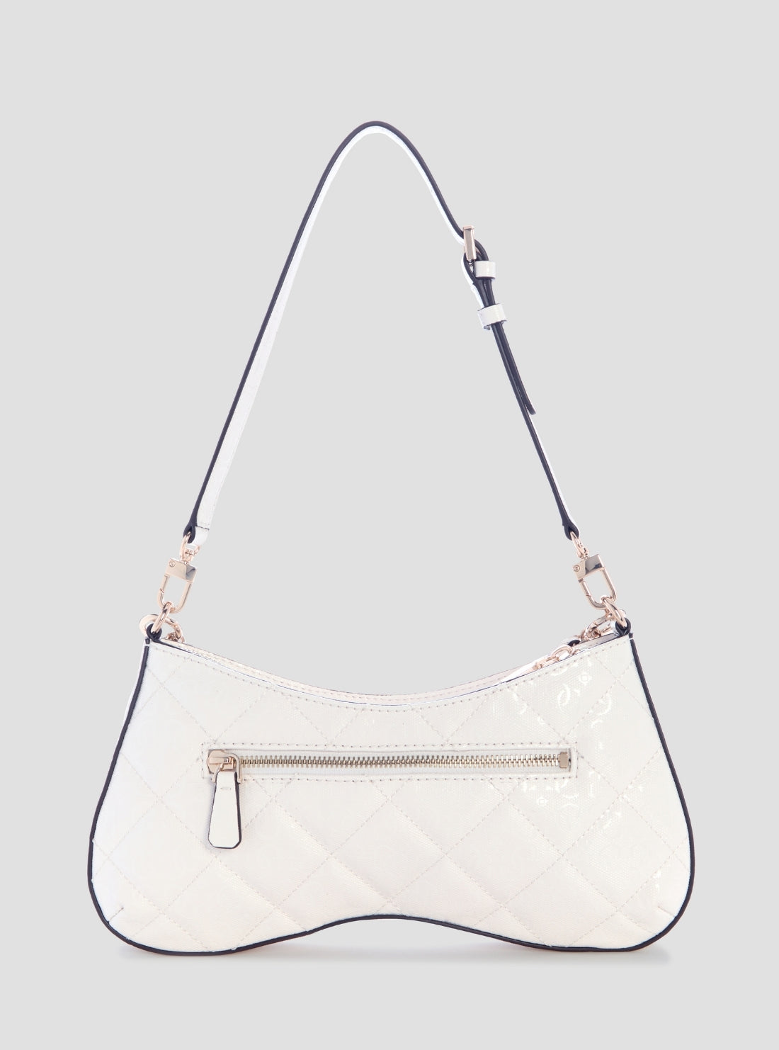 GUESS Womens White Libby Shoulder Bag GG991218 Back View