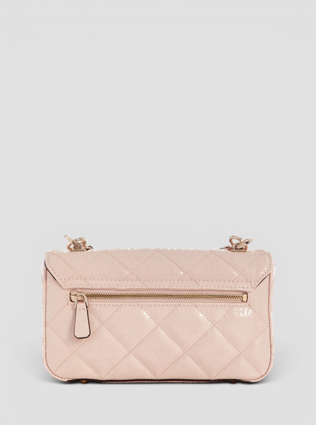 GUESS Womens Pink Libby Flap Crossbody Bag GG991220 Back View