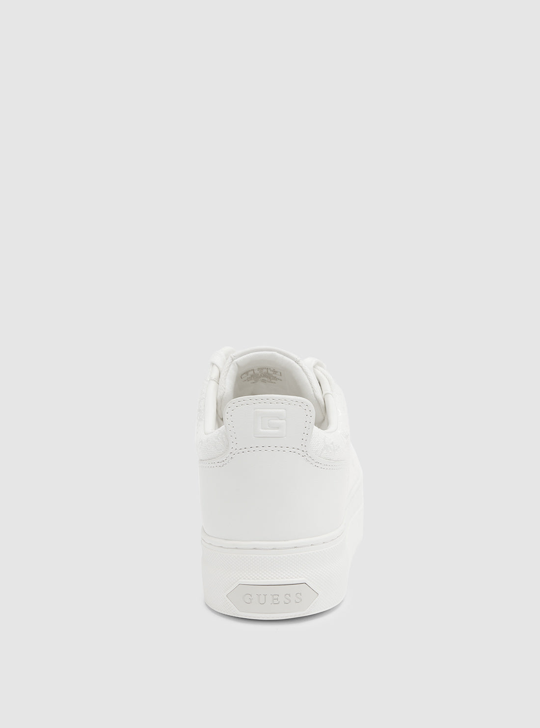 GUESS White Giaa Low-Top Sneakers back view