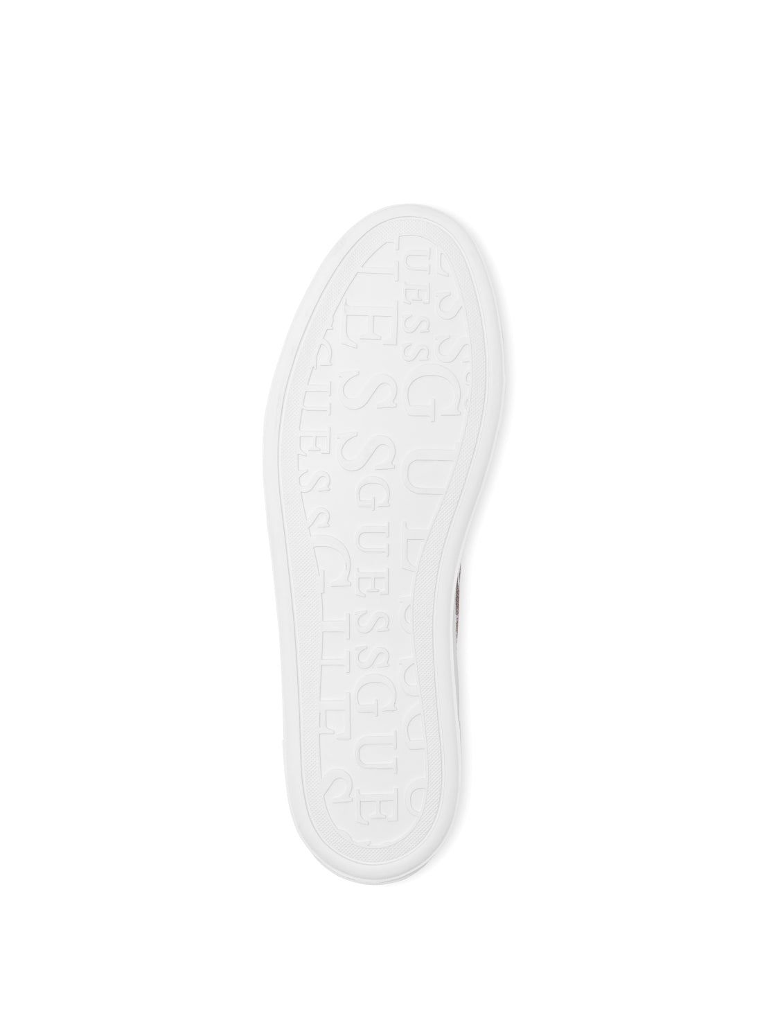 guess womens White Quilted Quattro G Gianele Low-Top Sneakers under view