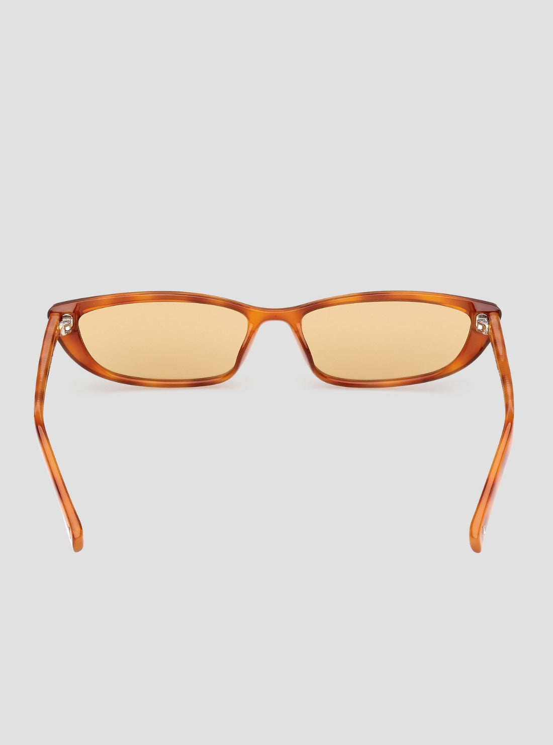 GUESS Womens Brown Havana Thin Cat-Eye Sunglasses GJ00001 Back View