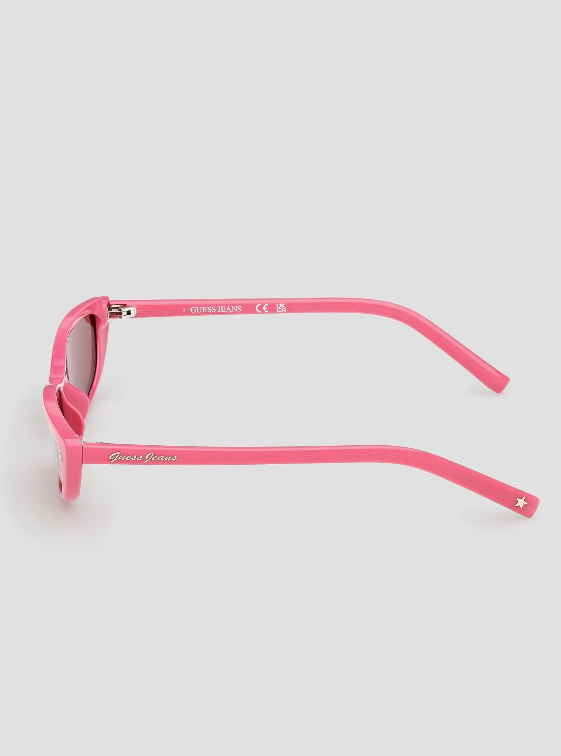 GUESS Womens Pink Thin Cat-Eye Sunglasses GJ00001 Side View