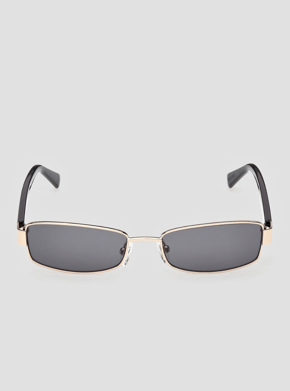 GUESS Womens Black Gold Rectangular Metal Sunglasses GJ00003 Front View