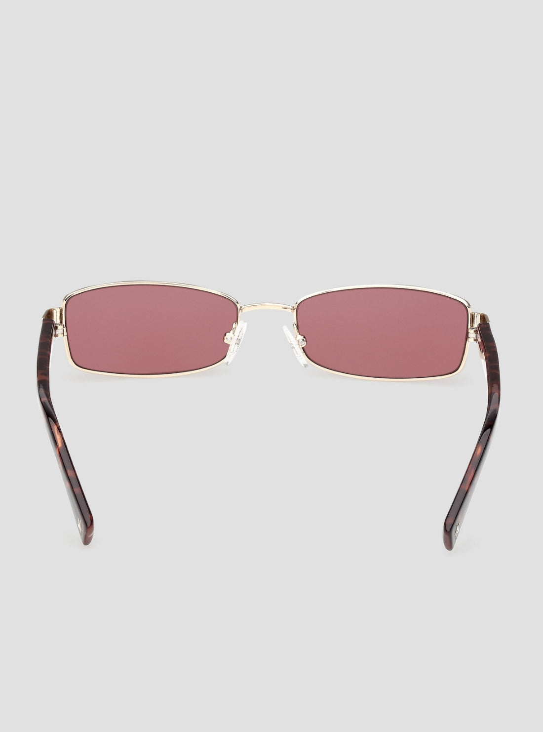 GUESS Womens Brown Rectangular Metal Sunglasses GJ00003 Back View