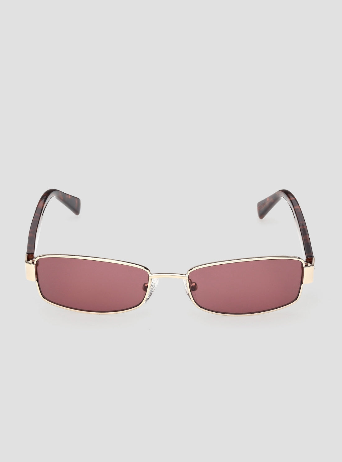 GUESS Womens Brown Rectangular Metal Sunglasses GJ00003 Front View