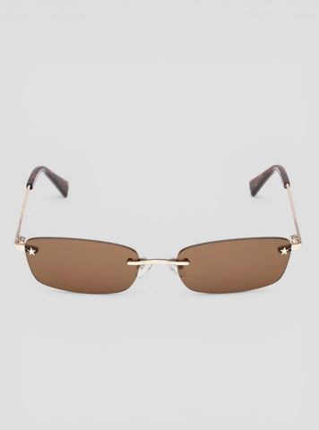 GUESS Accessories Brown Unisex Metal Round Sunglasses GJ0000533E Front View