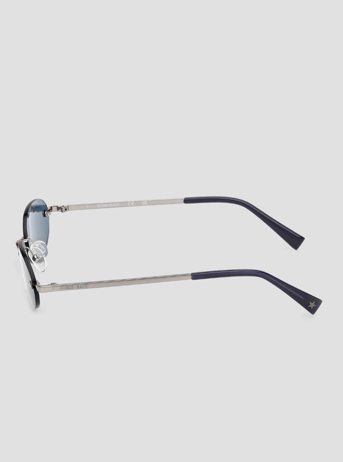 GUESS Accessories Blue Unisex Round Metal Sunglasses GJ00006 Side View