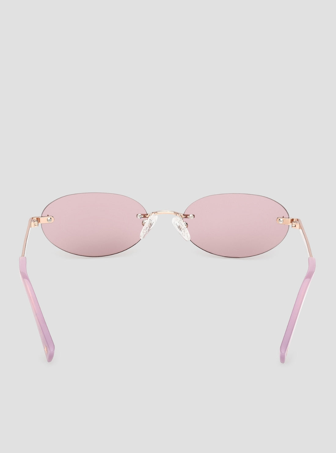 GUESS Accessories Pink Unisex Round Metal Sunglasses GJ00006 Back View