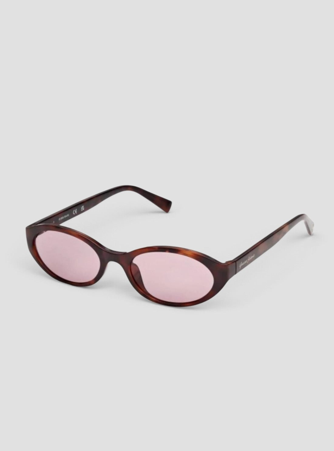 GUESS Accessories Dark Havana Oval Sunglasses GJ0000952Y Side View