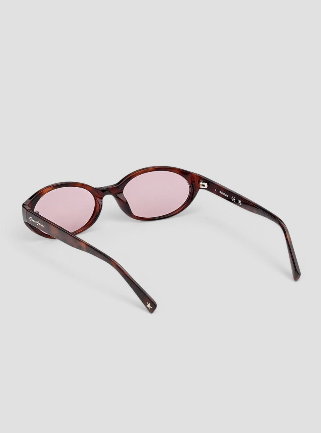 GUESS Accessories Dark Havana Oval Sunglasses GJ0000952Y Back View