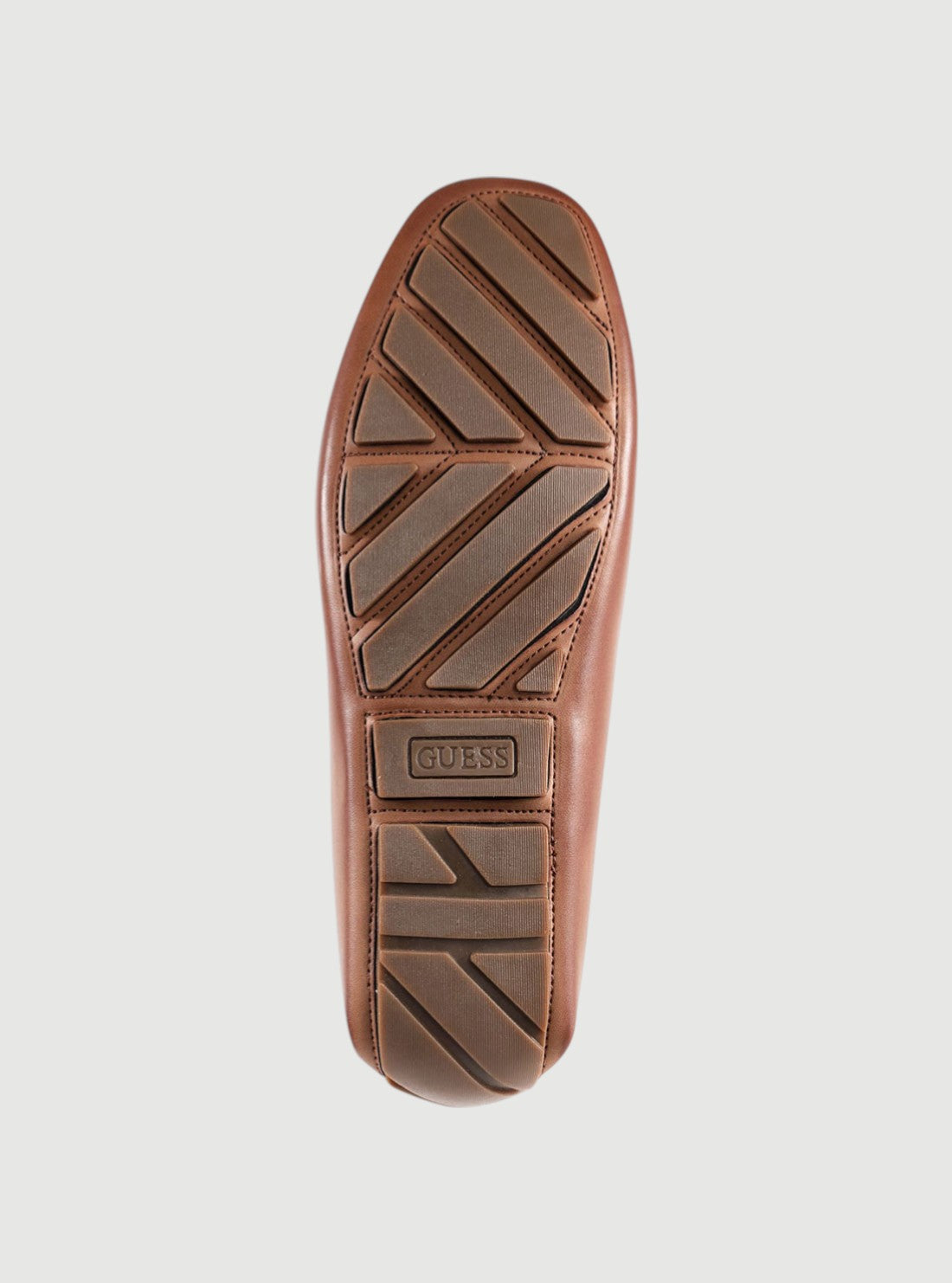 GUESS Mens Brown Aarav Loafers GMAARAV Back View