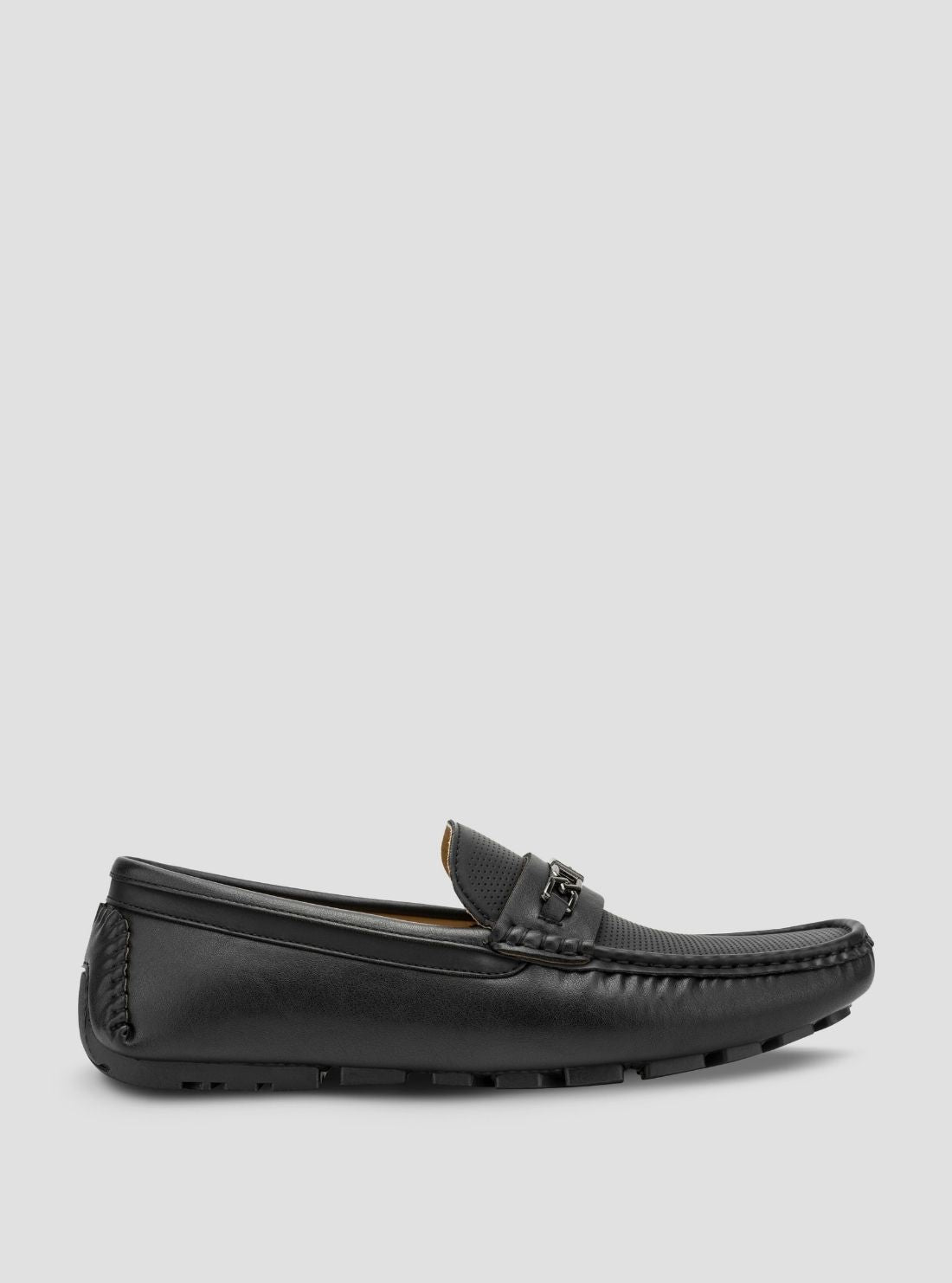 GUESS Footwear Black Aqlen Loafers AQLEN Side View1