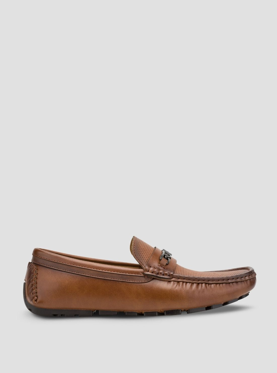 GUESS Footwear Medium Natural Aqlen Loafers AQLEN Side View1