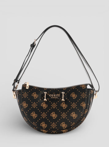GUESS Womens Brown Silia Convertible Shoulder Bag GP989018 Front View