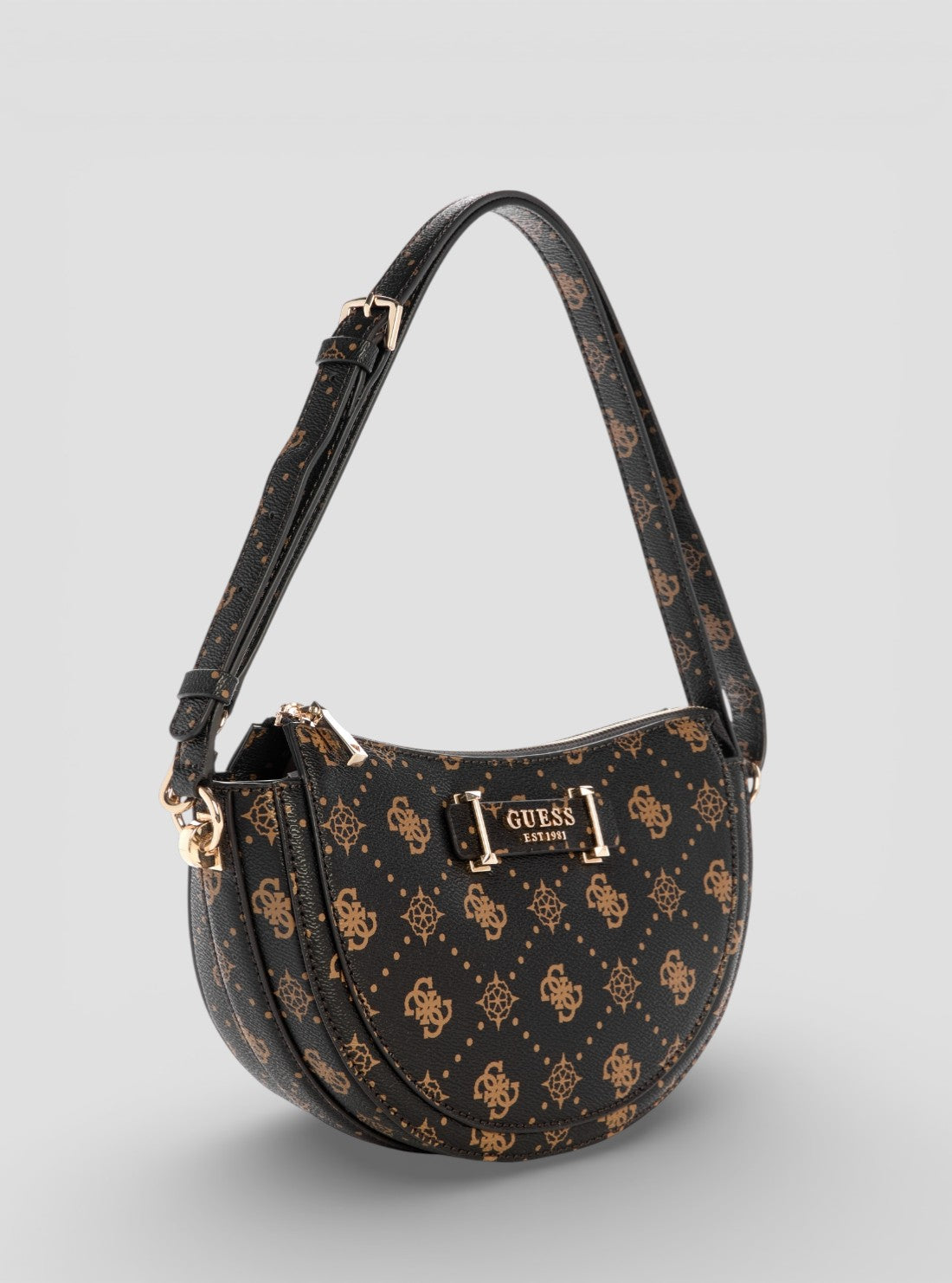 GUESS Womens Brown Silia Convertible Shoulder Bag GP989018 Side View