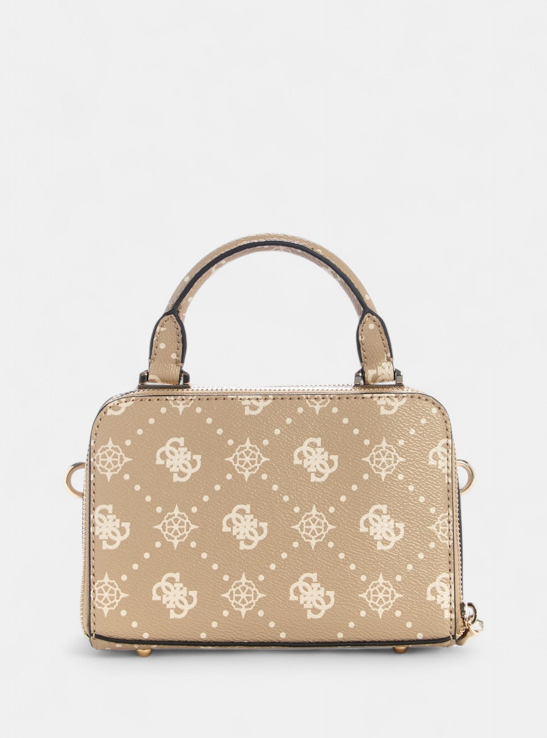 GUESS Womens Beige Logo Silia Mini Satchel Bag GP989076 Back View