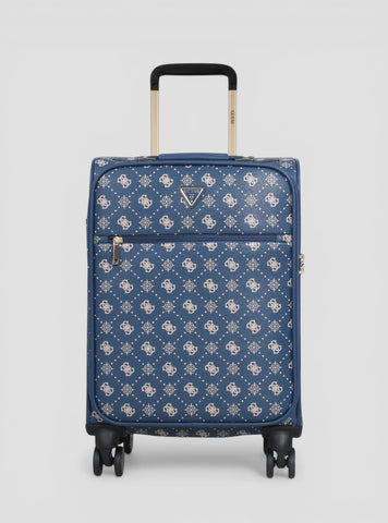GUESS Luggage Blue Logo Silia 45cm Suitcase GP9890983 Front VIew