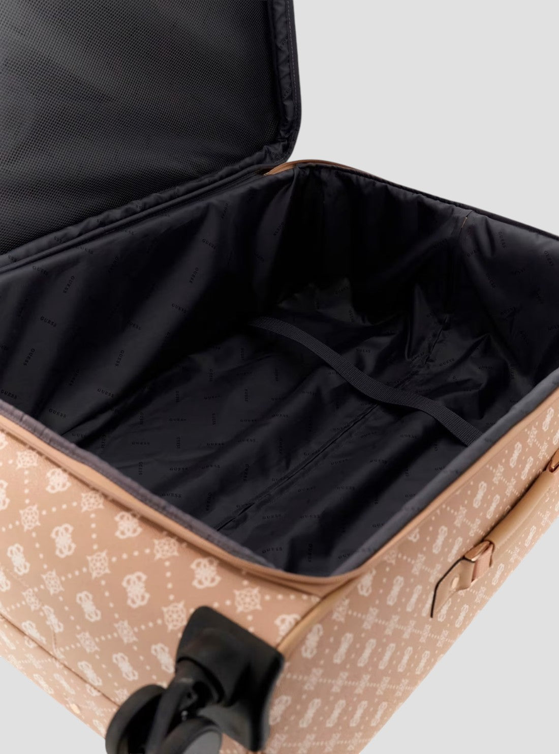 GUESS Luggage Biscotti Logo Silia 71cm Suitcase GP9890988 Inside View