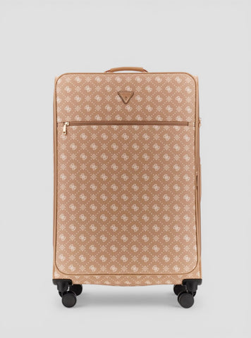 GUESS Luggage Biscotti Logo Silia 71cm Suitcase GP9890988 Front View